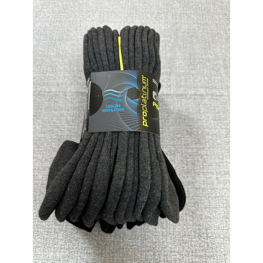 AND1 Low Cut Socks 12 Pack Charcoal Gray Athletic Performance No Show